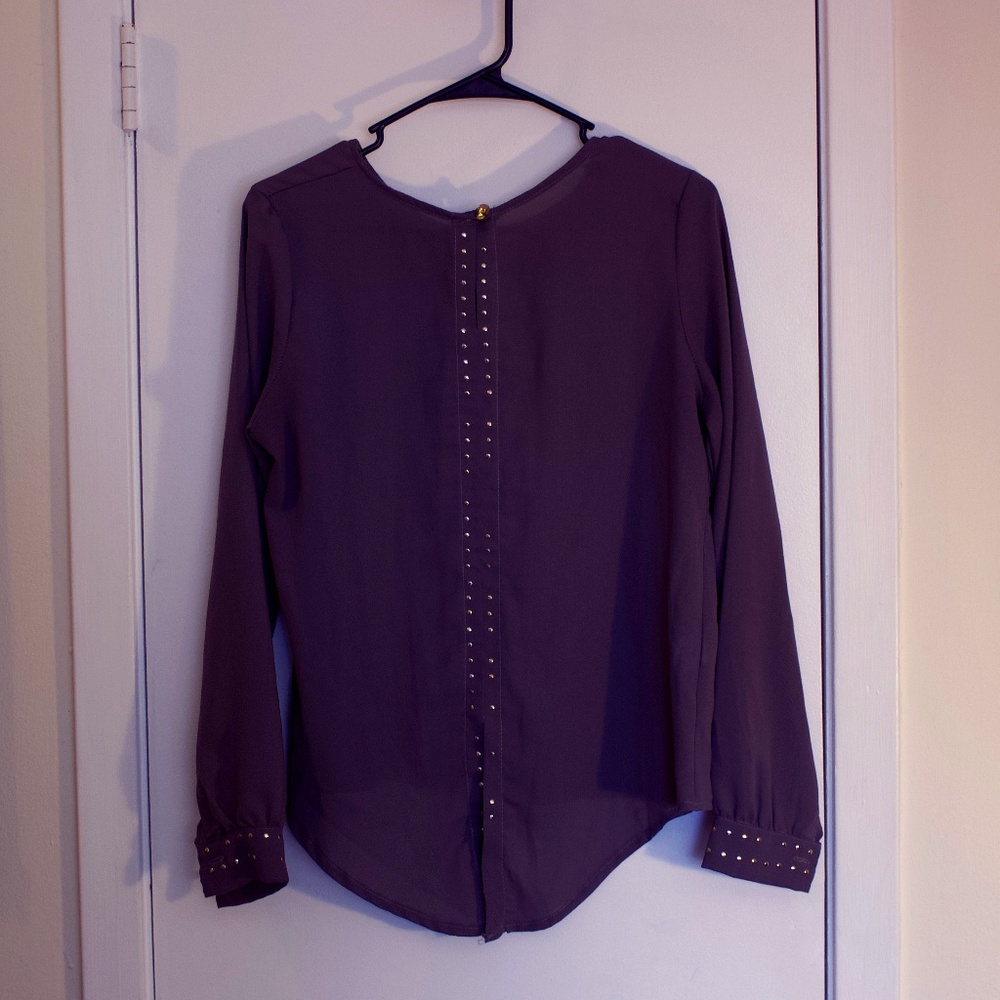 Skull Button Blouse